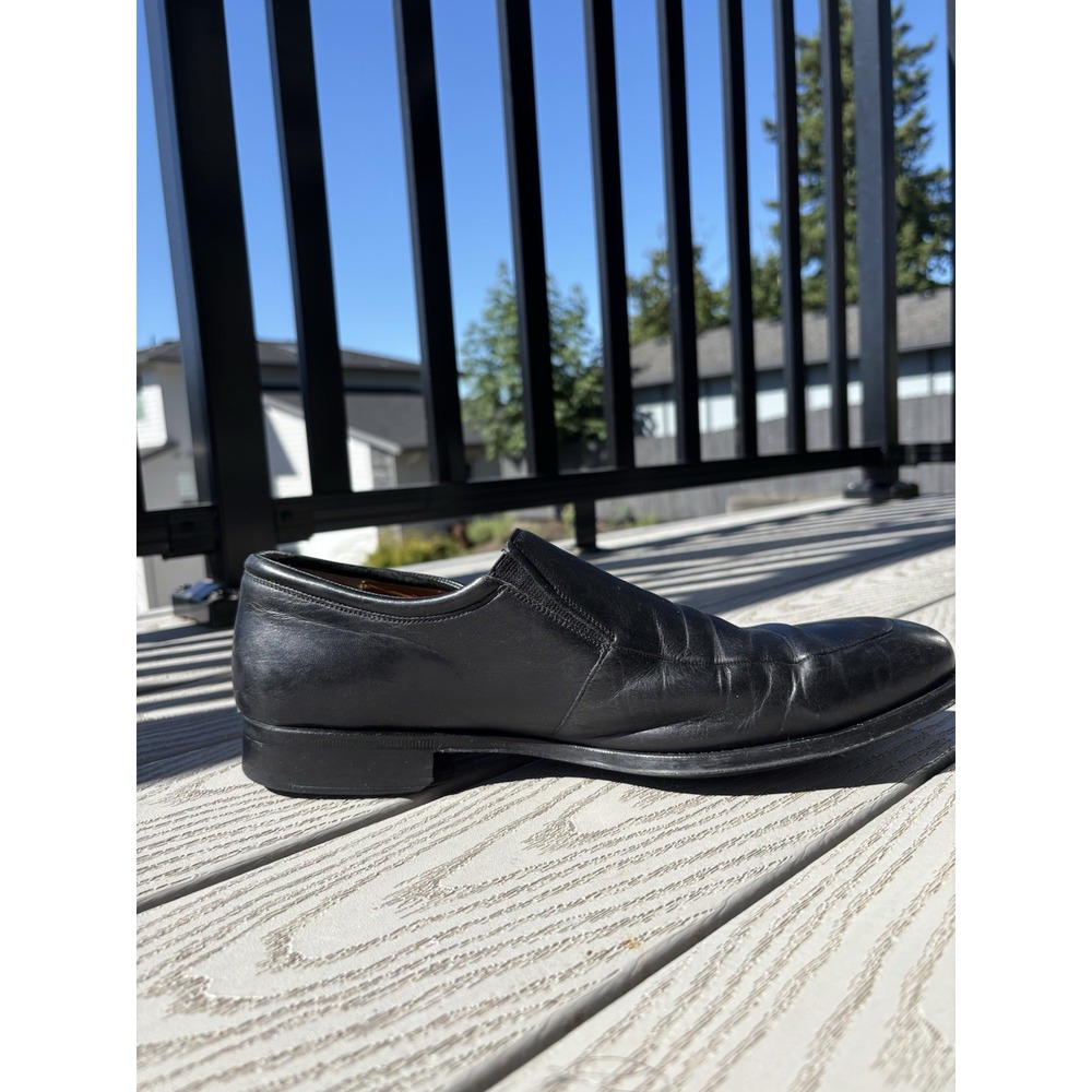 Magnanni Dominguez Black Leather Slip-On Loafers Men's Size 8.5 D Spain 12655 - Picture 2 of 12